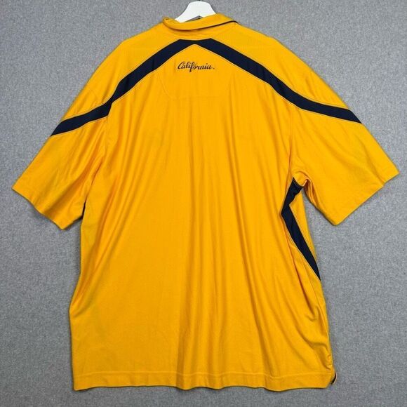 Vintage Nike Dri Fit University of California Yellow Men’s 3XL XXXL Polo Shirt - Picture 5 of 9